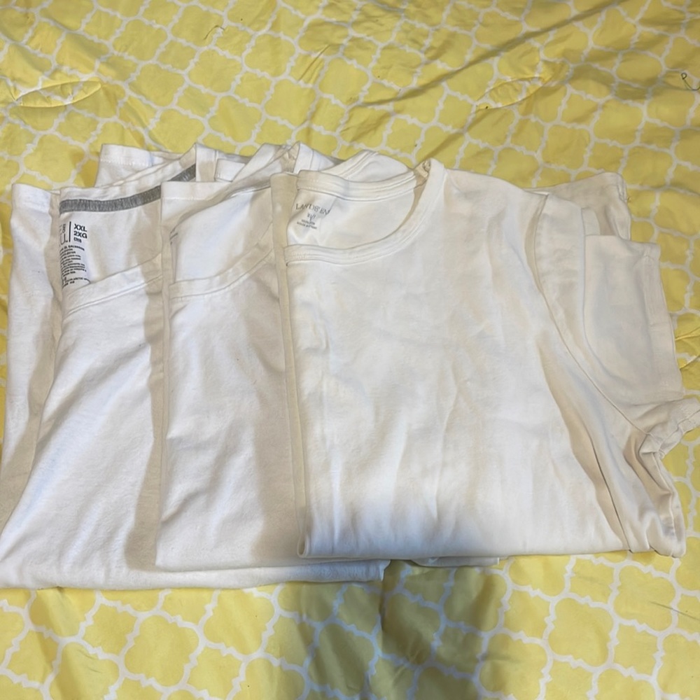 Lot white T-shirts